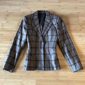 Celine by Phoebe Philo SS16 Plaid Blazer